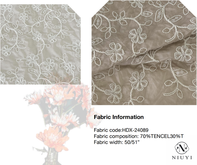 HDX-24089 2024 Popular Embroidery Fabric Wholesale Manufacturer