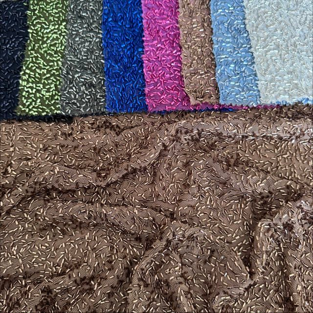 SNP-25001 New Samples of Spandex Sequin Embroidery Mesh Fabric for Wedding Party Dress Fashion Show Clothes Shirts Creative Textile