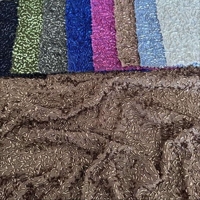 SNP-25001 New Samples of Spandex Sequin Embroidery Mesh Fabric for Wedding Party Dress Fashion Show Clothes Shirts Creative Textile