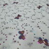 DEN-023 Machine Sequins Embroidery Denim Fabric