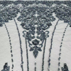 XRD-24175 Tulle with Machine Beads Embroidery Fabric