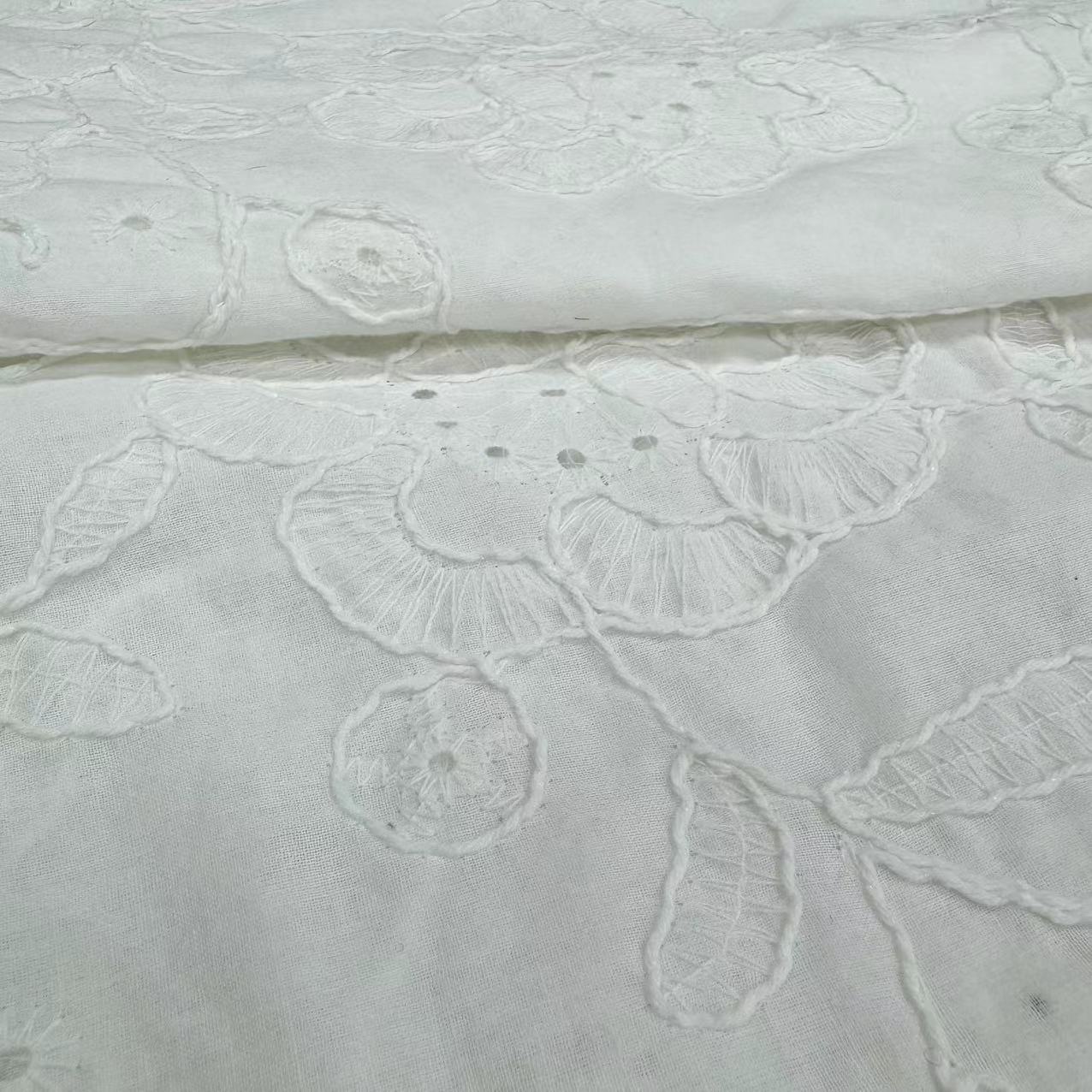 LCD-027 Rope Embroidery Cotton fabric