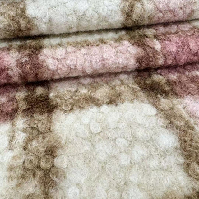 FZ-24054 Printed 100% Poly High Quality Knitted Fleece Fabric