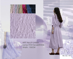 FSP-24004 Dyed Crepe Woven Fabric Wholesale for daisy wear