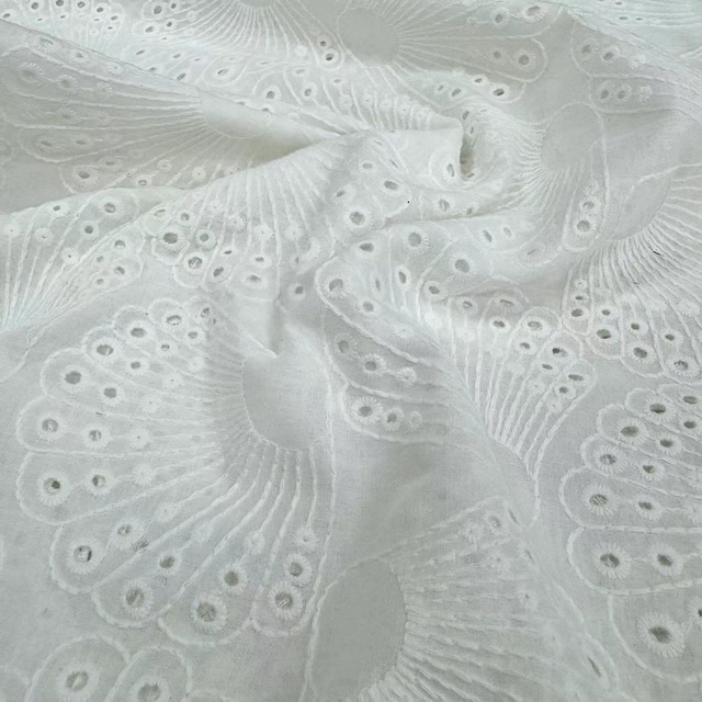 HDX-24069 Eyelet Embroidery Cotton fabric