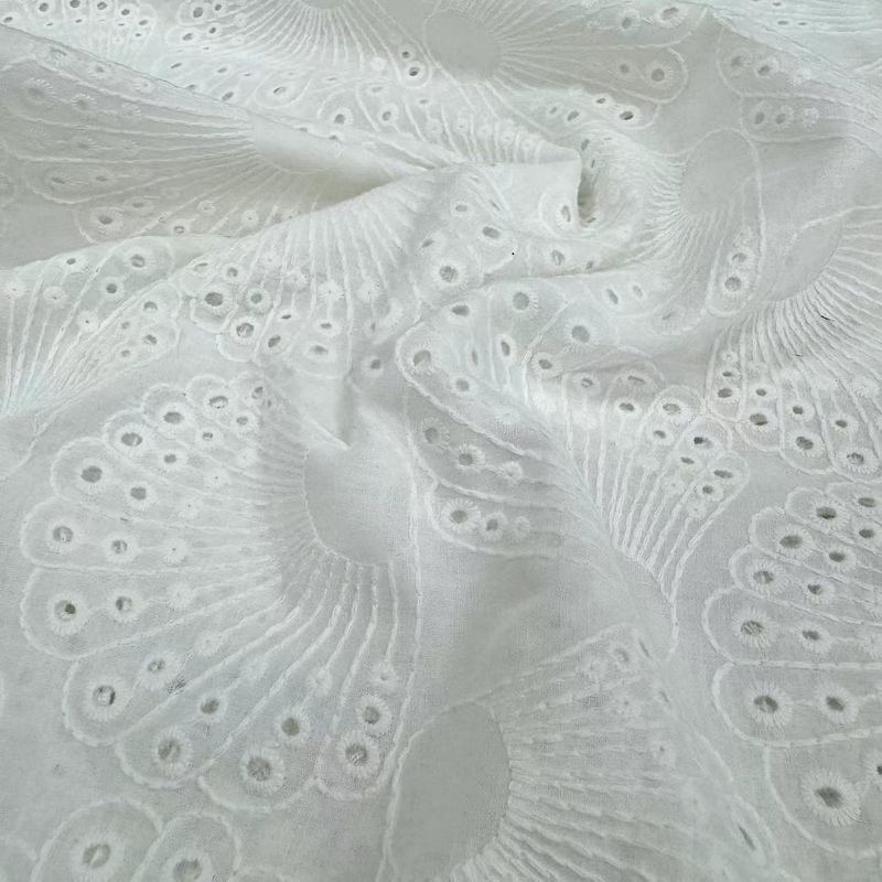 HDX-24069 Eyelet Embroidery Cotton fabric