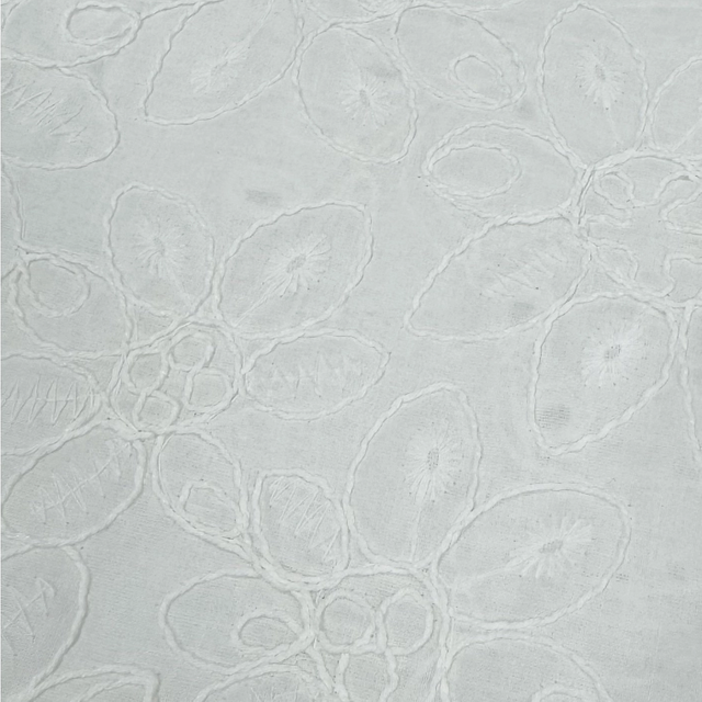 HDX-24040 Rope Embroidery Carded Cotton Fabric Wholesale