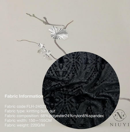 FLH-24023 Knitted Burn out Fabric