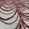 XRD-24031 Tulle with Machine Beads Embroidery Fabric