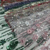 XRD-24109 Tulle with Machine Beads Embroidery Fabric