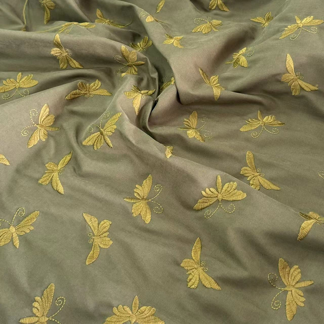 HD-219D Plain Embroidery Jacket Fabric Wholesale