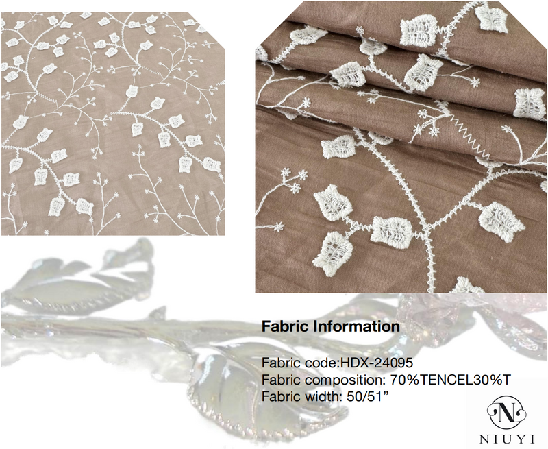 HDX-24095 New design 3D Embroidery Fabric Wholesale Manufacturer