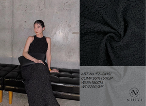 FZ-24101 Knitted Wrinkle Fabric China Manufacturer
