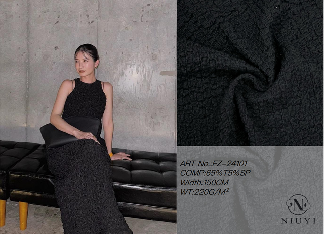 FZ-24101 Knitted Wrinkle Fabric China Manufacturer
