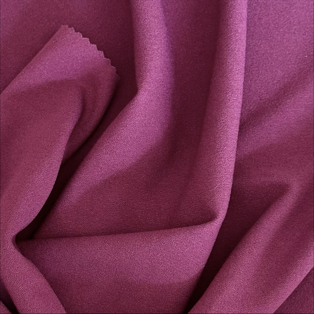 FSP-230 Spandex / Polyester Suede Fabric Scuba Suede Fabric Faux Leather Brushed Bonded Knitted Fabric for Jackets