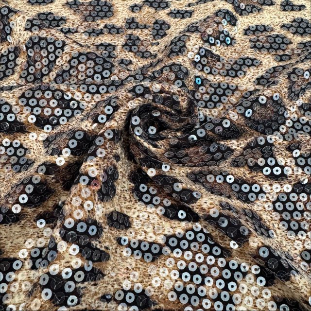 SNP-2416 9 High Quality Spangle Embroidery Fabric Online Manufacturer 2025