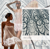 XRD-24182 Tulle with Machine Beads Embroidery Fabric