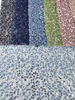 XRD-24141 Glitter Tulle with Machine Beads Embroidery Fabric
