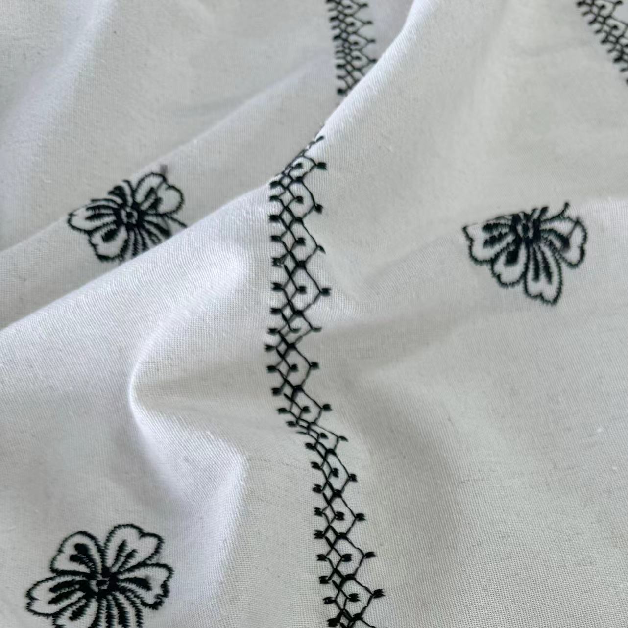 HD-337 Plain Embroidery Fabric Wholesale