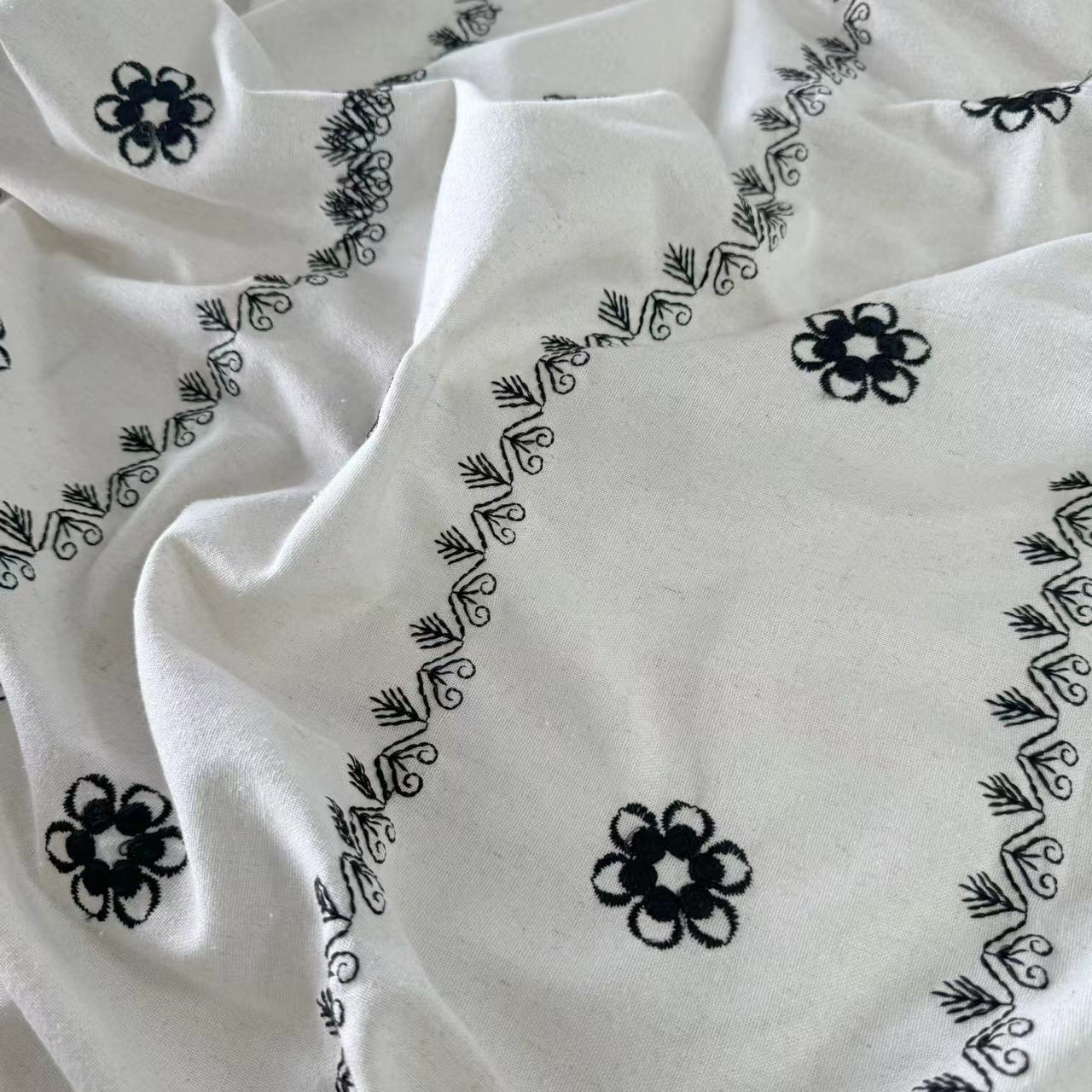 HD-334 Plain Embroidery Fabric Wholesale