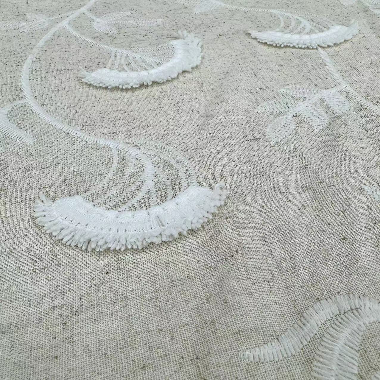 HD-207 Embroidery Linen/Viscose fabric