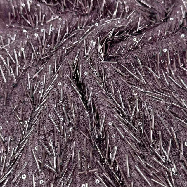 SNP-24048 Beautiful Sequins Embroidery Fabric