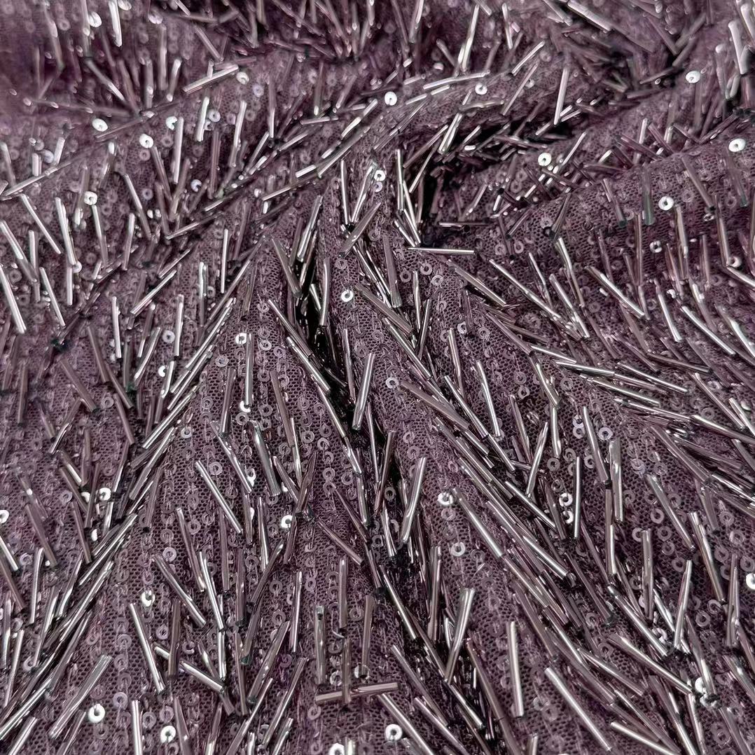 SNP-24048 Beautiful Sequins Embroidery Fabric