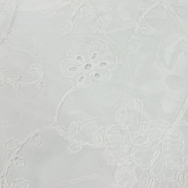 HDX-24037 Rope Embroidery Carded Cotton Fabric Wholesale