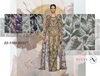 23-1169 Tulle with Machine Beads Embroidery Fabric