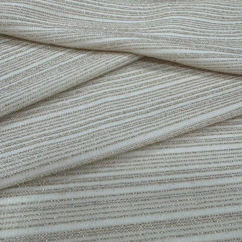 FZ-24017 Knitted with Lurex Fabric Wholesale