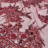 XRD-24100 Tulle with Machine Beads Embroidery Fabric