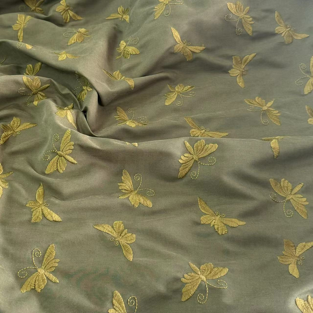 HD-219D Plain Embroidery Jacket Fabric Wholesale