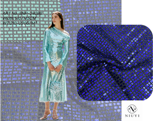 SNP-24086 High Quality Spangle Embroidery Fabric online manufacturer