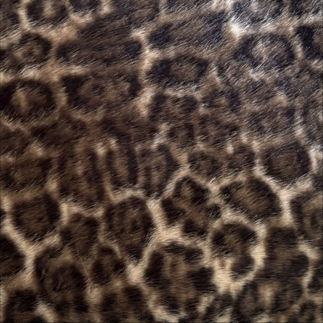 WT-24014 100% Polyester Printed Faux Fur Fabric Leopard Printed Fake Hair Like Rabbit Fur