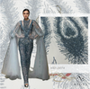 XRD-24174 Tulle with Machine Beads Embroidery Fabric