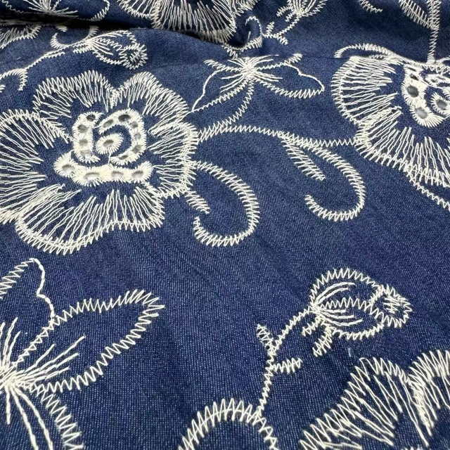 DEN-003 Embroidery Denim Fabric wholesale