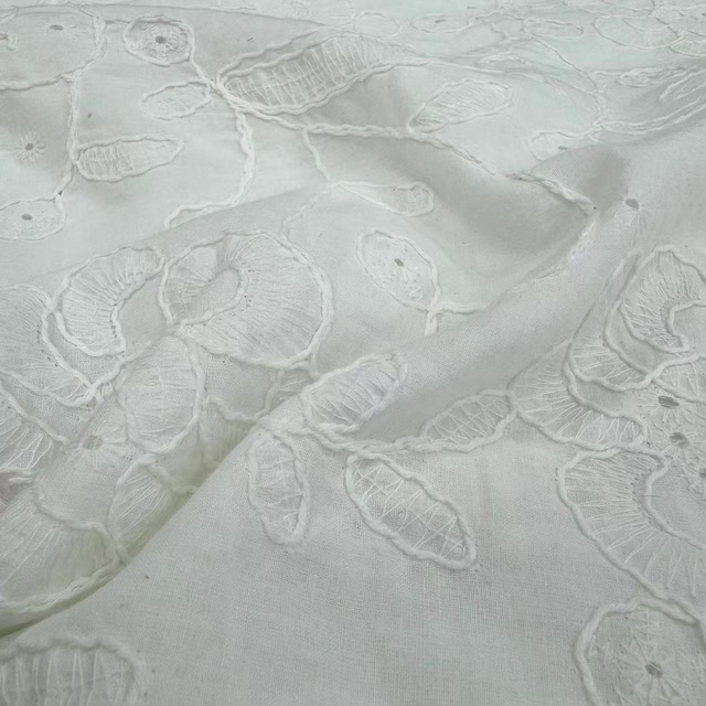 LCD-027 Rope Embroidery Cotton fabric