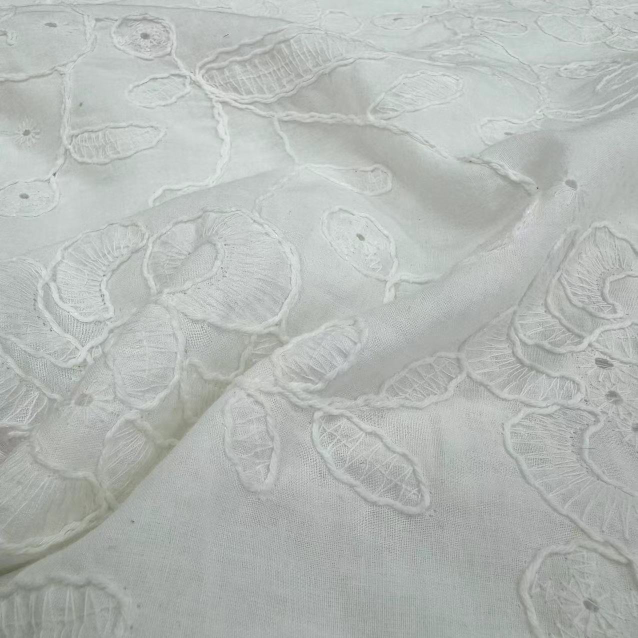 LCD-027 Rope Embroidery Cotton fabric
