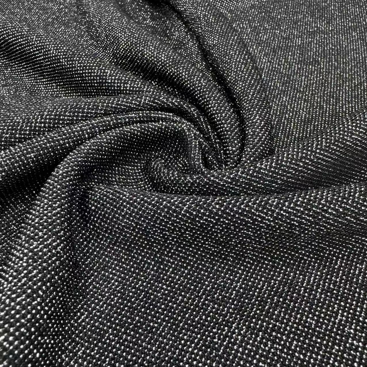 FZ-24015 Jacquard Knitted with Lurex Fabric Wholesale