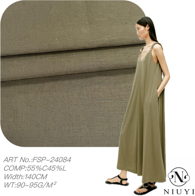 FSP-24084 Dyed Cotton/Linen Woven Fabric Wholesale