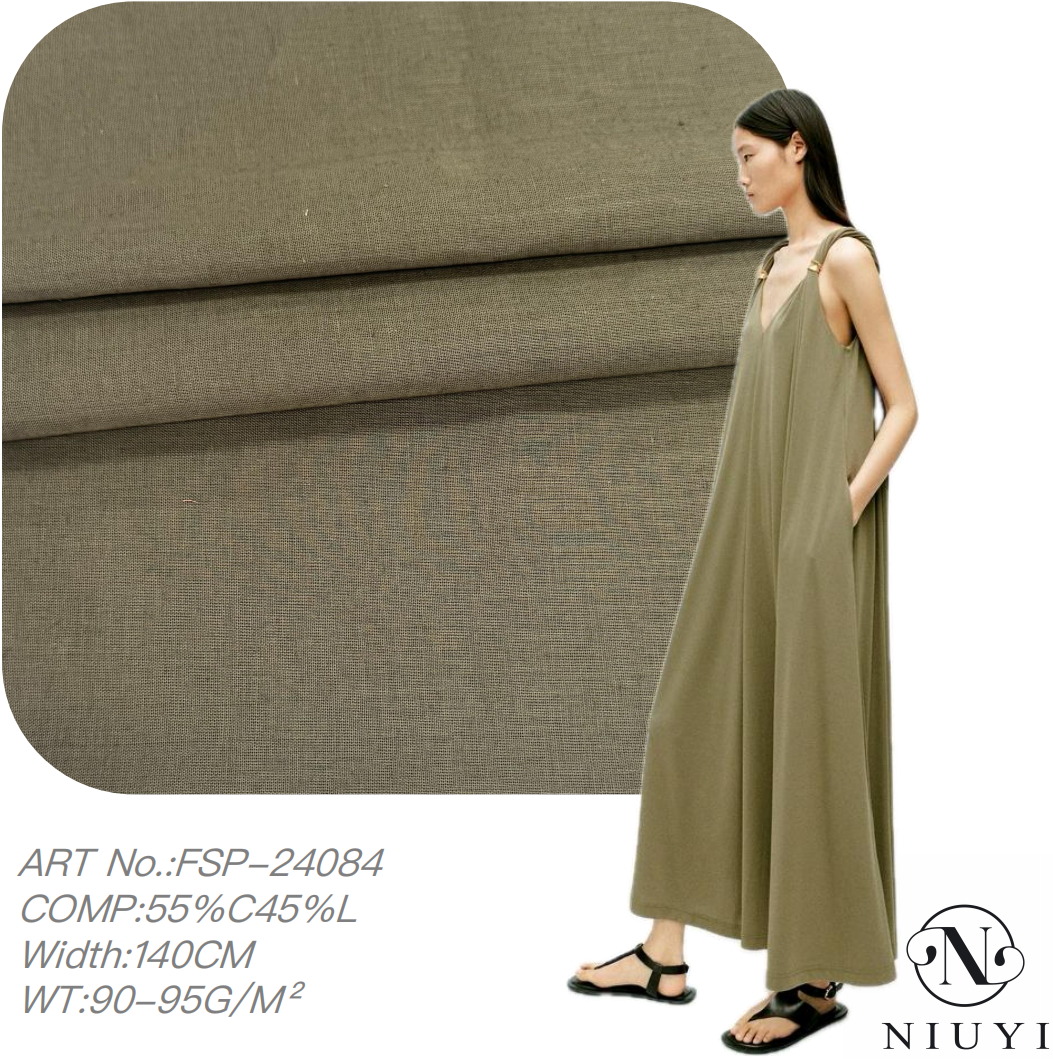 FSP-24084 Dyed Cotton/Linen Woven Fabric Wholesale