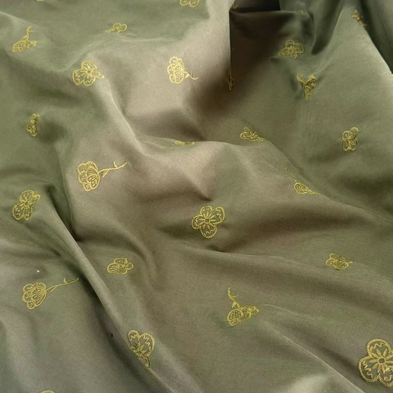 HD-166D Plain Embroidery Jacket Fabric Wholesale