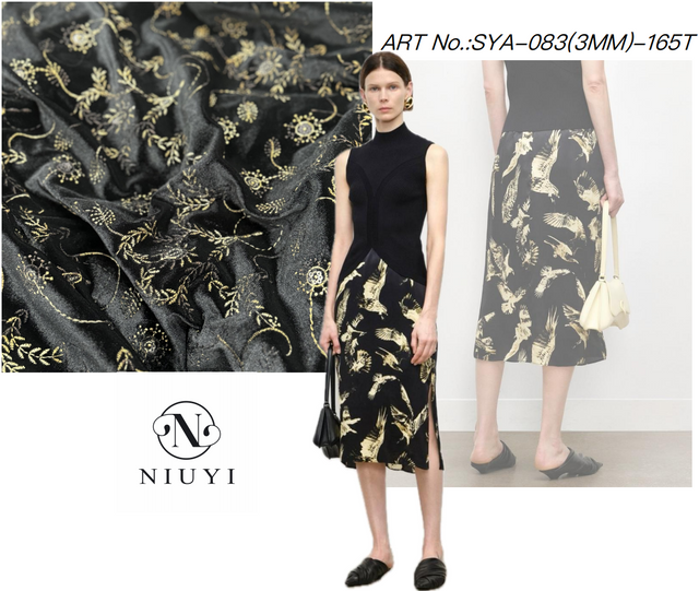 SYA-083 Sequins Embroidery Velvet Fabric manufacturer 