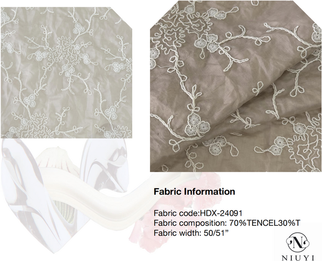 HDX-24091 2024 Popular Embroidery Fabric Wholesale Manufacturer