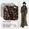 WT-24014 100% Polyester Printed Faux Fur Fabric Leopard Printed Fake Hair Like Rabbit Fur